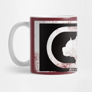 Bullrot Grunge Sombre Sang Noire Blanc et Nom Mug